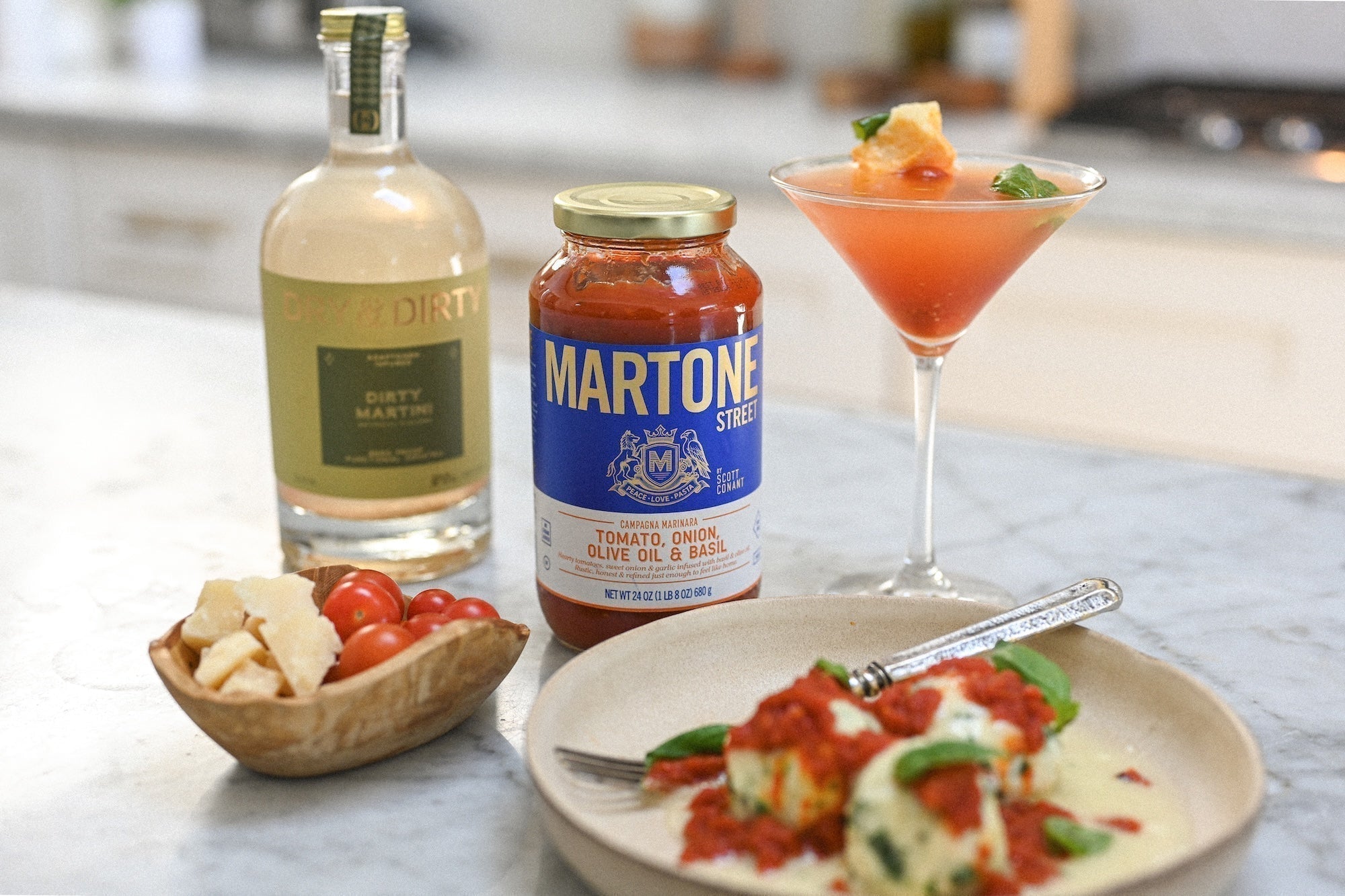 Dirty Tomato Martini Recipe by Dry & Dirty x Martone Street